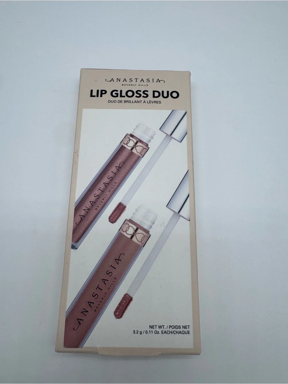 Anastasia Beverly Hills Lip Gloss Duo Warm Bronze & Toffee NIB